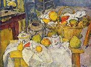 Paul Cezanne, Stilleben mit Fruchtekorb